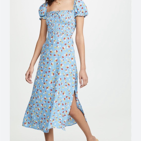 Faithfull the Brand | Dresses | Faithfull The Brand Castillo Midi Dress 6 |  Poshmark